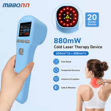 Professional Cold Laser Therapy Device 20 Diodes 650nm 808nm for Muscle Recovery