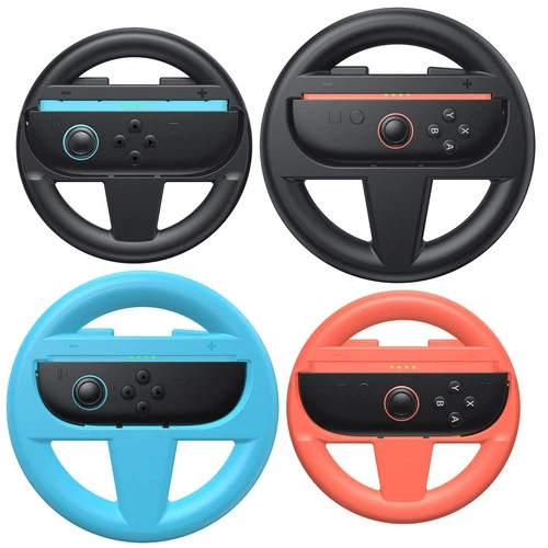 Nintendo Switch 2 Racing Wheel Joypad Accessories – Black, Orange, Blue