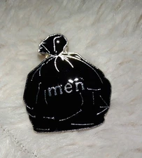 Men Trash Pin Funny Brooch Fashion Jewelry for Women Miss Badge Fashion Alloy