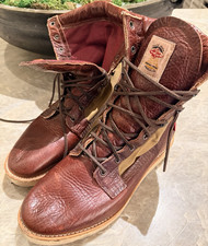 Vintage Gorilla High Raisin Leather Work Boot...
