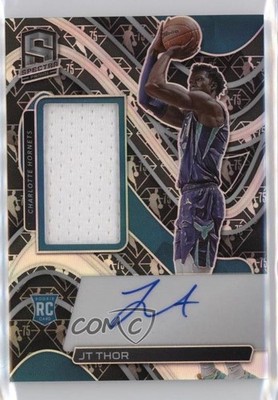 2021 Spectra Jersey 75th Anniversary Prizm 65/75 JT Thor #216 Rookie Auto RC pe8