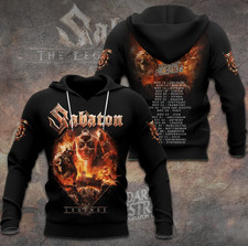 Sabaton The Legendary Tour Europe 2025 3D All Over Printed Hoodie
