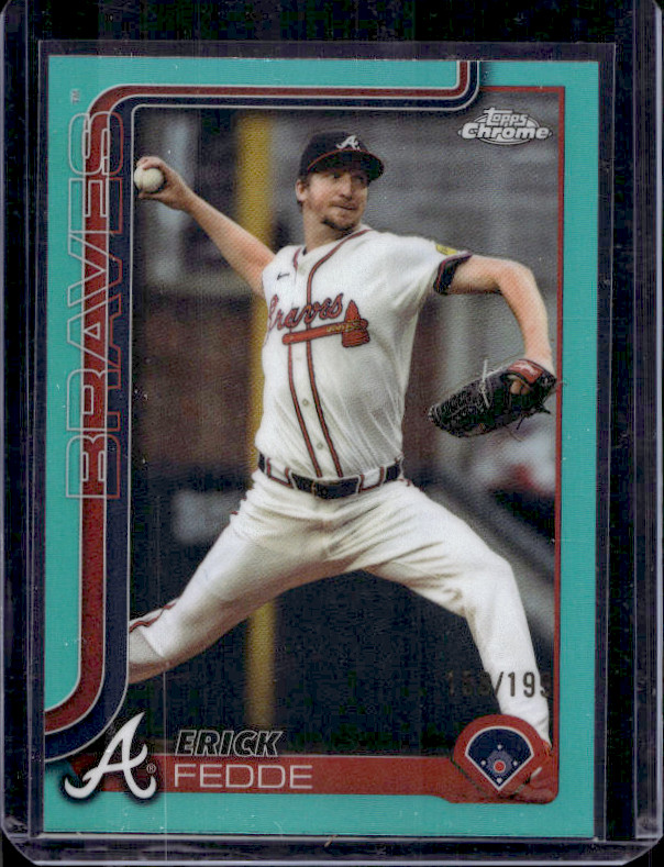 2025 Topps Chrome Update Series - Erick Fedde #USC89 Aqua Refractor /199