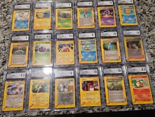 Skyridge 18 Card Lot CGC GRADED pikachu/seel/starmie/jolteon