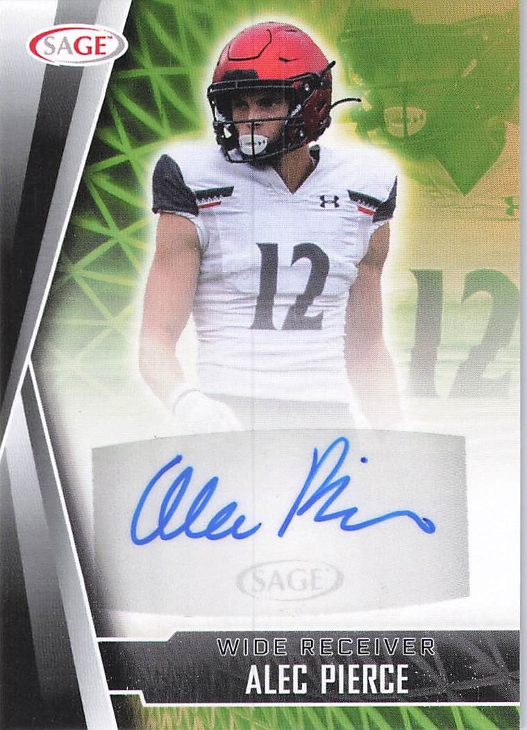 2022 SAGE #A-AP Alec Pierce Autographs Black