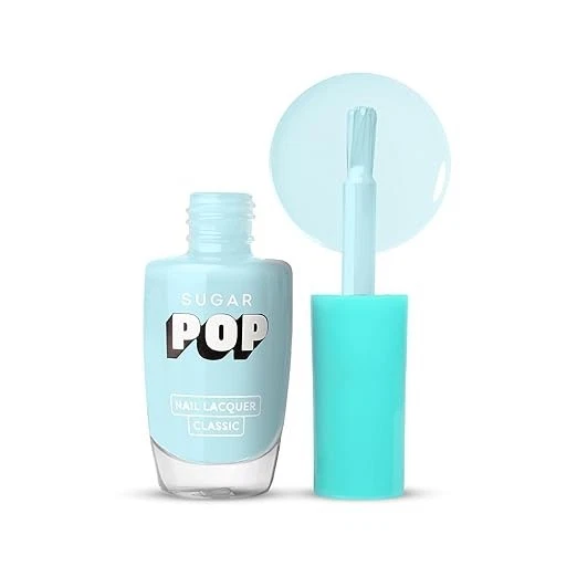 SUGAR POP Nail Lacquer – 34 Winter Sky (Ice Blue) | Dries In 45 Seconds |Chip-Re