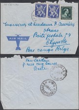 Belgian Congo 1945 -Airmail Cover from Brussels to Thysville ....(EB) MV-19105