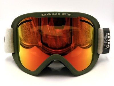 OAKLEY O-Frame 2.0 Pro XL Dark Brush Grey w/Fire Iridium Persimmon Goggles