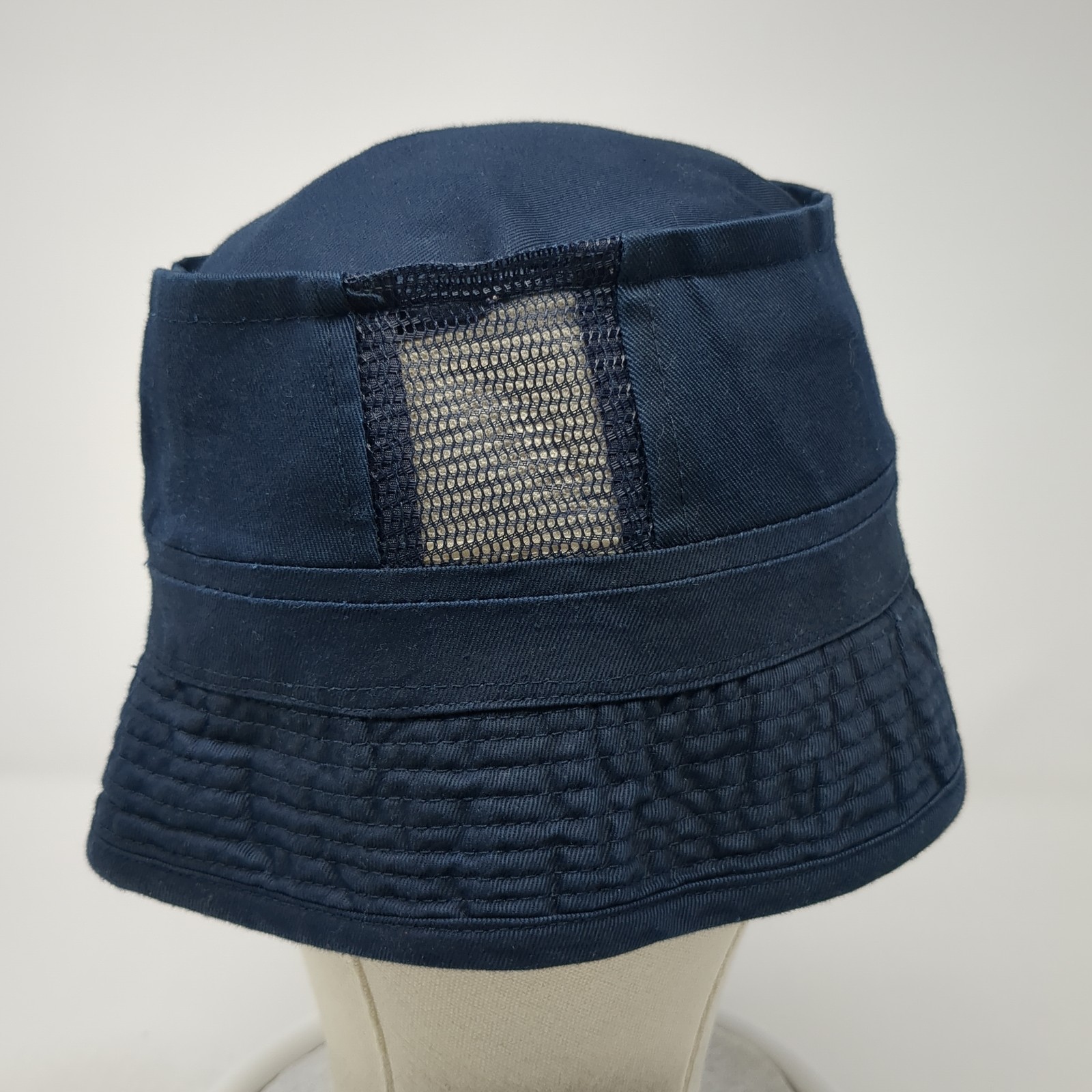 Accessories Bucket Hat Solid Blue Large Mesh Trim… - image 5