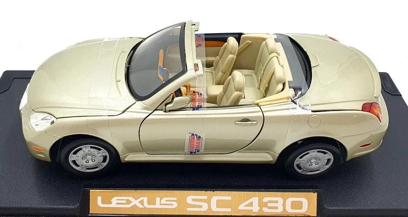 Motor Max 1/18 Scale Diecast 73100 - Lexus SC 430 - Gold - Image 3 of 4