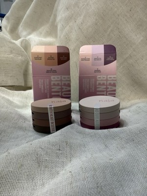 (2)Kaja Trio Beauty Eyeshadow Chocolate Dahlia And Rosewater
