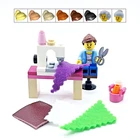 Genuine LEGO® Sewing Machinist Cake Topper Fashion Designer Seamstress 1