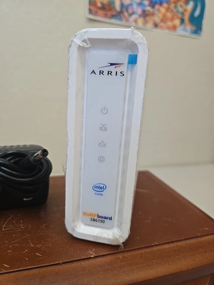 ARRIS Surfboard SB6190-RB DOCSIS 3.0 Cable Modem, White With Cord - Image 2 of 4