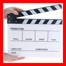 Acrylic Clapper Board Wooden Film Movie Clapboard Cut Action Scene Clapper Bo...