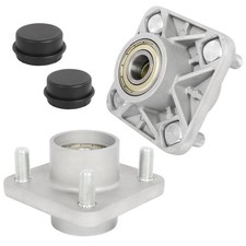 Dollate Aluminum Golf Cart Front Wheel Hub Assembly, Fit for Club Silver Gray