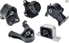 5PCS Engine Motor Mount Kits Compatible with 2.4L 2002-2006 Engine Transmission