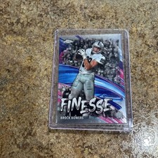 2024 Topps Chrome #F-8 Brock Bowers Finesse Lazer Refractor