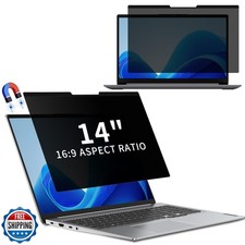 CeiLarv Magnetic Laptop Privacy Screen 14 Inch 16:9 Removable Not