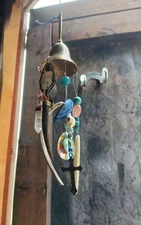 VINTAGE BRASS BELL HANDMADE WIND CHIME CHARM