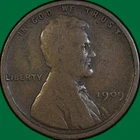 1909-VDB Lincoln Wheat Cent Very Good VG Coin #35821