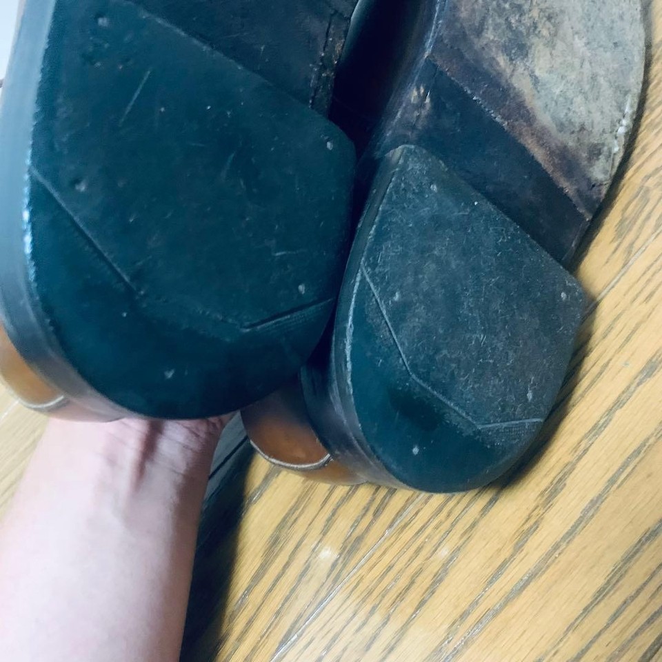 J.M. Weston, made in France, split-toe, size 7, with shoe trees. #1024 ...