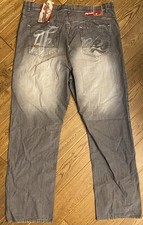 Akademiks Vintage NWT Mens Jeans 40 x 36 Zip Fly Gray Baggy Hip Hop Streetwear