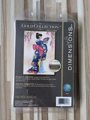 Dimensions 6953 Elegant Geisha Kreuzstich Cross Stitch Kit Neu Ungeöffnet 