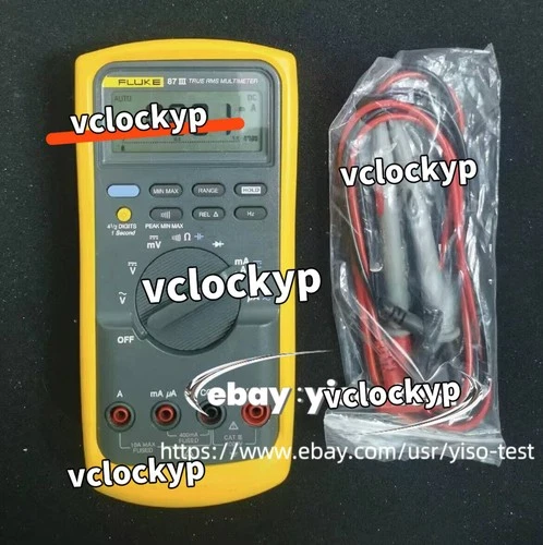 Fluke Model 87 III True RMS Digital Multi-Meter with Leads /Good function #