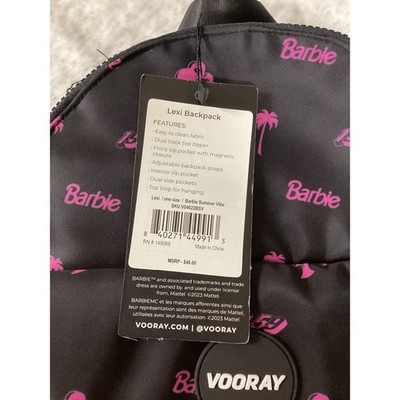 Barbie x Vooray Lexi Backpack Black Pink Summer Vibe Mini  display picture 1