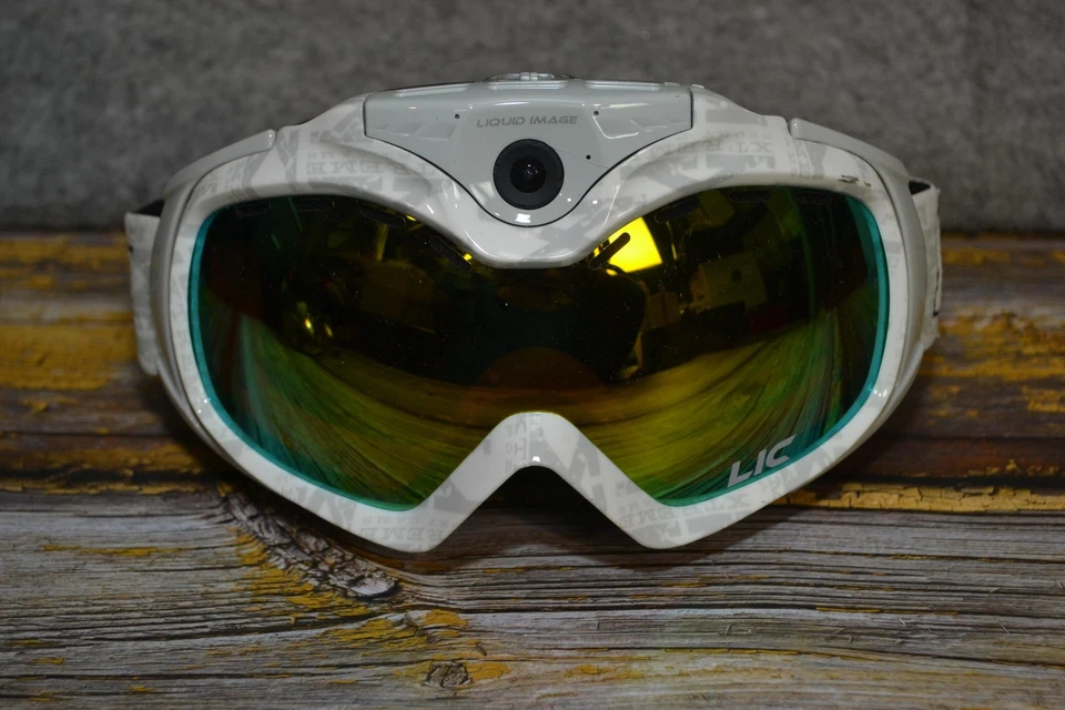 Liquid Image LIC Ski Snowboard Goggles Camera W Bag Extra Lens Mount Kit Set - Image 2 of 4