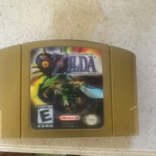 Nintendo The Legend of Zelda: Majora's Mask N64 Game Gold Cartridge NTSC