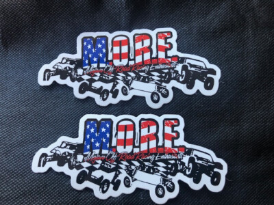 Muddoff Racing Sticker MORE Mojave Off Road Racing Enthusiast Stickers Sticker 2pc Set 5x2 | eBay