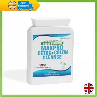 BODY SMART HERBALS ALOE VERA Aloe Vera Complex 60 Max Capsules High Strength Colon Cleanse