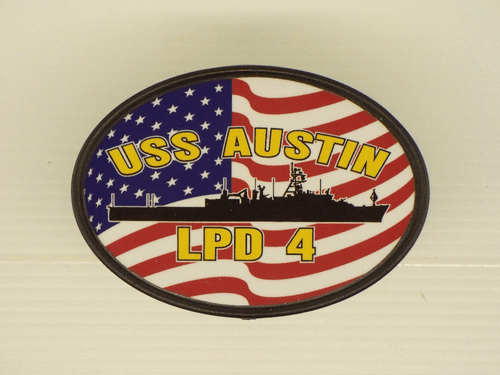 USS AUSTIN LPD 4 Cubierta de enganche Militar USN U S Marina - Imagen 2 de 4