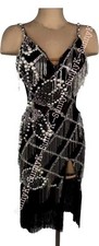 jz Handmade Women Samba Ballroom Swing Salsa Rumba Latin Dance Dress RHYTHM