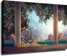 Maxfield Parrish - Daybreak Poster Canvas Pictures Print Wall Art for Living