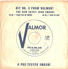 CATHY JEAN-PROMO ONLY TITLE SLEEVE+45-(make me smile again)--ps--pic--slv