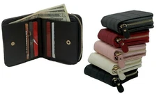 Women's Coin Wallet Short Mini Section Square Zipper 