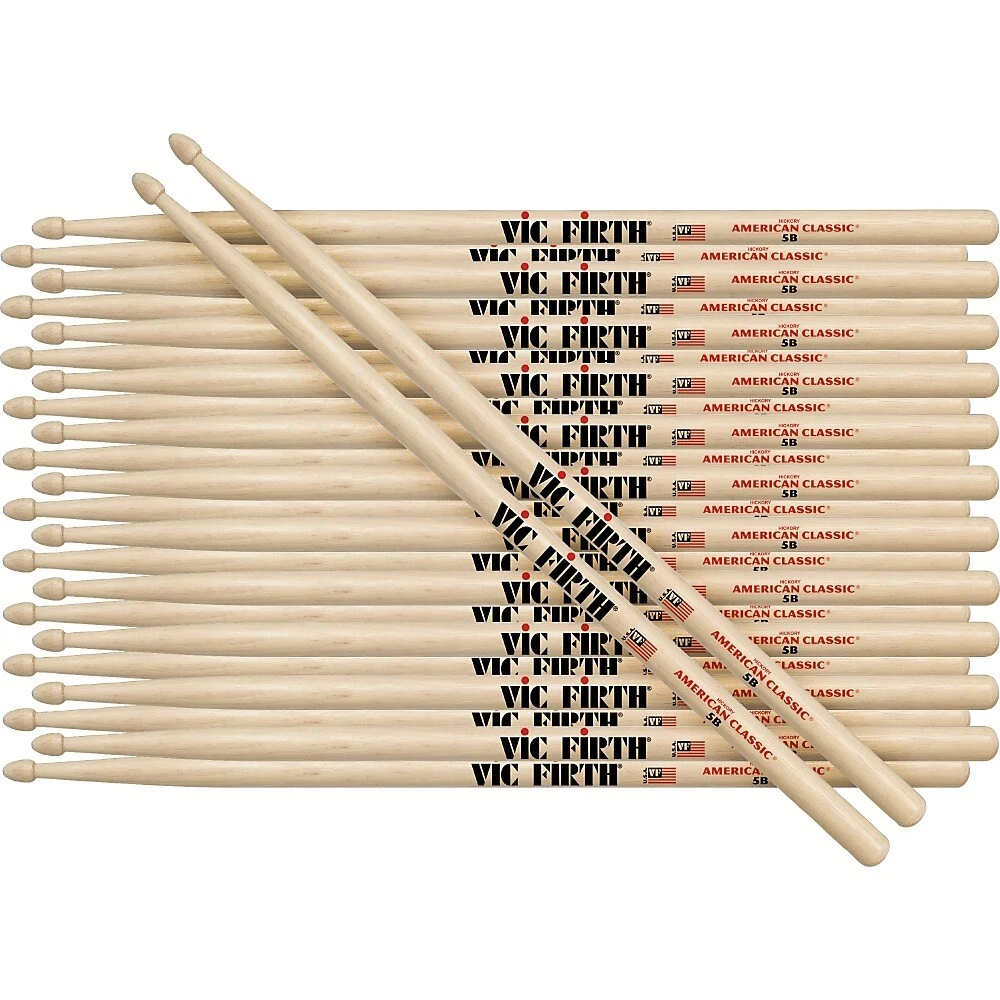 Vic Firth 12 Pair American Classic Hickory Drumsticks Wood 5B eBay