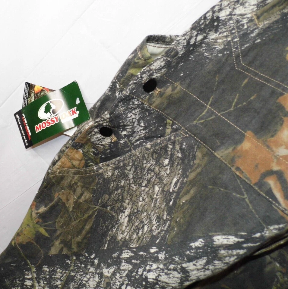 Mossy Oak Break Up Camo Bib Overalls Brown  Style WF107 Unlined Mens Sz 42 NEW - Image 3 of 4