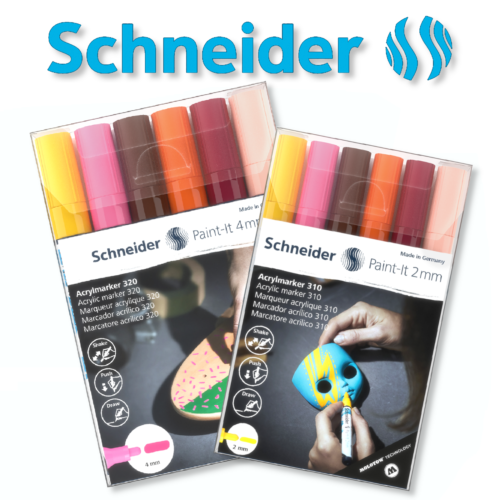 Marqueur acrylique Schneider Paint-It 320 310 marqueur permanent - Photo 1 sur 3