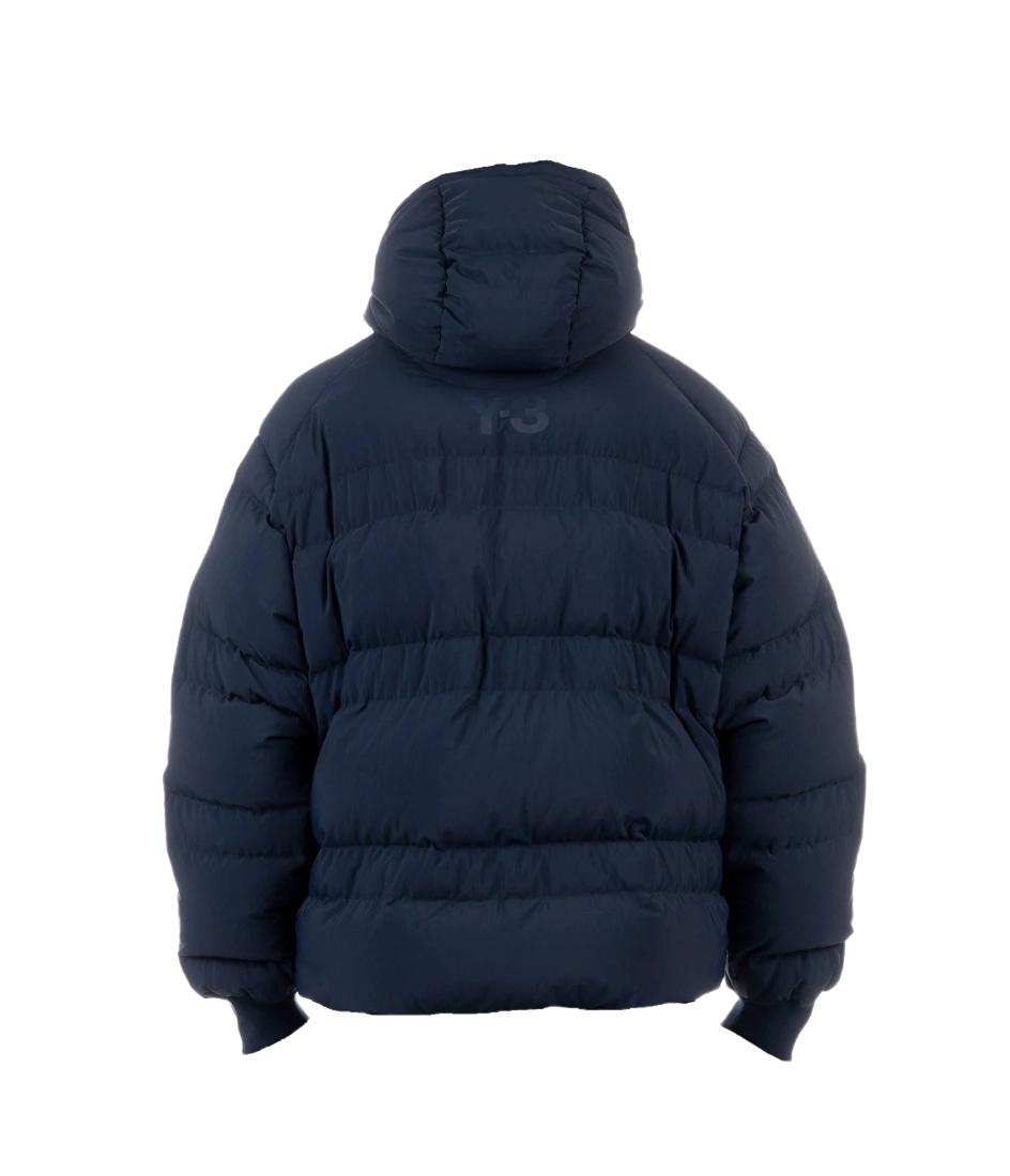 ADIDAS Y-3 YAMAMOTO DOWN BLUE CLASSIC PUFFY JACKET BACK LOGO