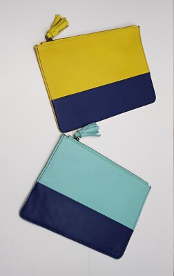 2x BODEN DAMEN LEDER CLUTCH TASCHE GELDBÖRSE SCHMINKGELDBÖRSE UMSCHLAG RESTPOSTEN KONVOLUT