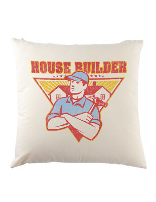 House Builder I Dekokissen Housebuilder Bricklayer Brickie Mason Homebuilder