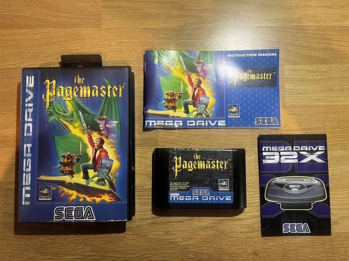 THE PAGEMASTER SEGA MEGADRIVE (MD) PAL-EURO (COMPLETE