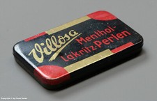 ALTE Blechdose - Villosa Menthol-Lakritz-Perl...