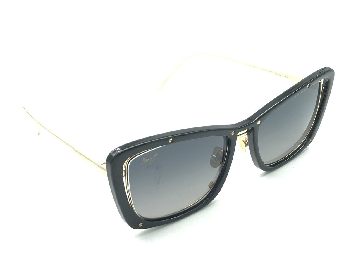 Maui Jim ADRIFT MJ 808-02 Polarized Women's Black Gold Sunglasses