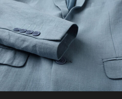 Mens Suit Slim Casual Business Formal Jacket Solid Color Cotton Lined Blazer 6XL - Picture 12 of 21