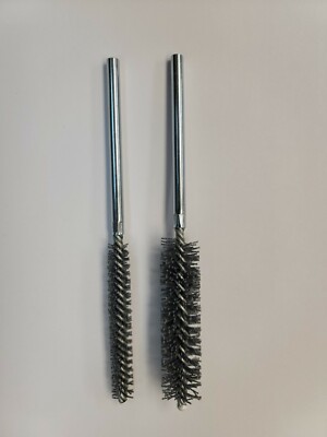 HIGHTBRUSH#920009 9mm''x 3''X6-1/2'' SC 120 GRIT Round Shank TUBE brush 3 Pack