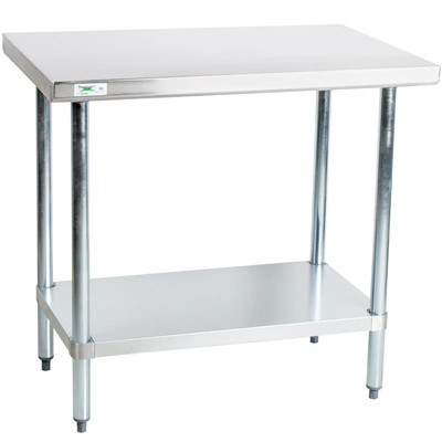 #ad 30quot; x 36quot; Stainless Steel Work Prep Shelf Table Restaurant Kitchen Commercial $297.30